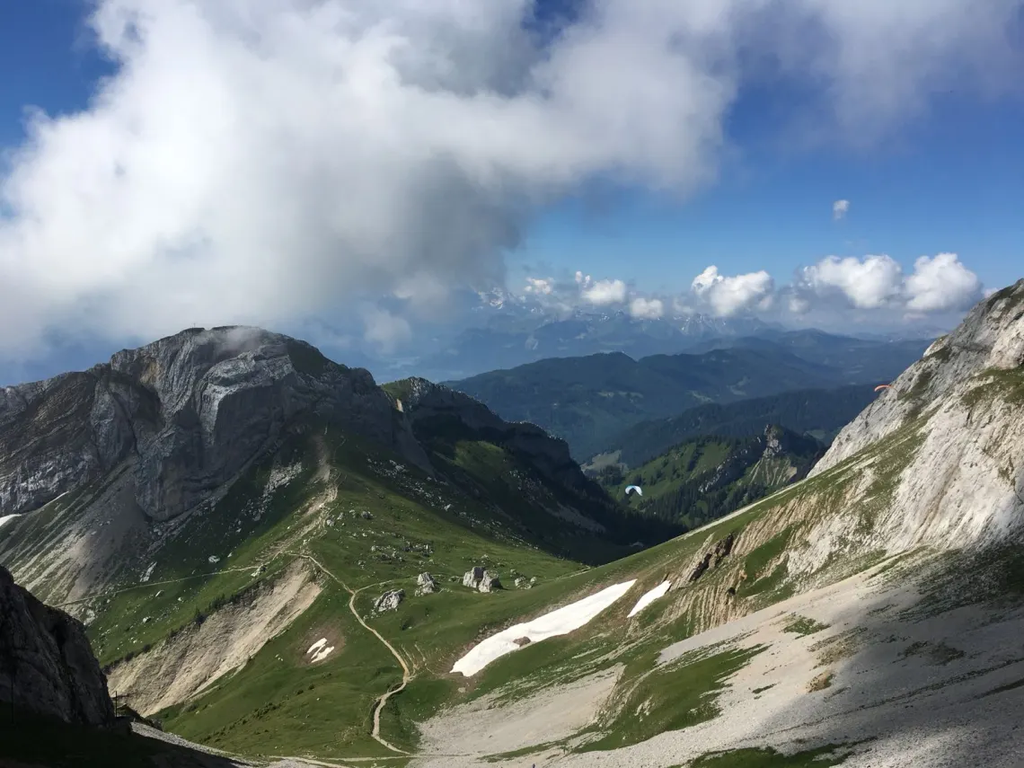 Vista do topo do Pilatus